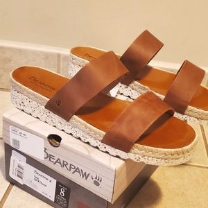 Bearpaw genuine leather sandals 8